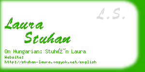 laura stuhan business card
